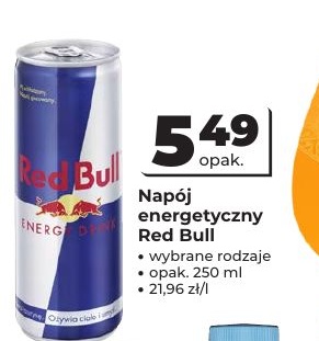 Napój energetyczny Red Bull w ofercie sklepu Odido
