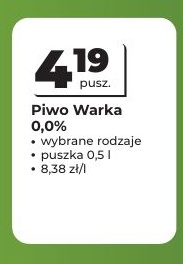 Piwo Warka 0,0% w ofercie sklepu Odido