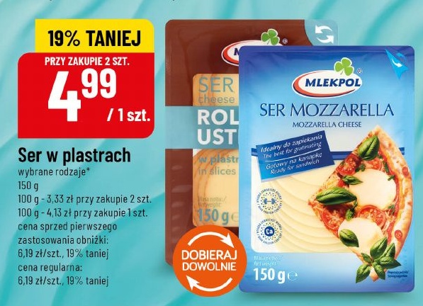 Ser w plastrach Mlekpol w ofercie sklepu POLOmarket