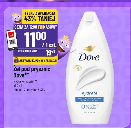 Żel pod prysznic Dove w ofercie sklepu POLOmarket