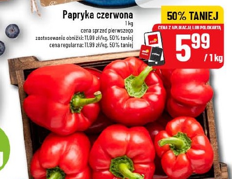 Papryka czerwona w ofercie sklepu POLOmarket
