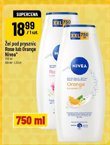 Żel pod prysznic Rose lub Orange w ofercie sklepu POLOmarket