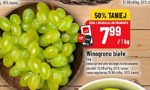 Winogrono białe w ofercie sklepu POLOmarket