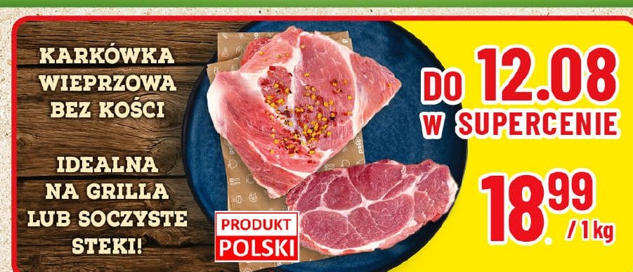 Karkówka wieprzowa bez kości w ofercie sklepu POLOmarket