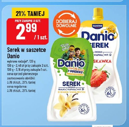 Serek w saszetce w ofercie sklepu POLOmarket