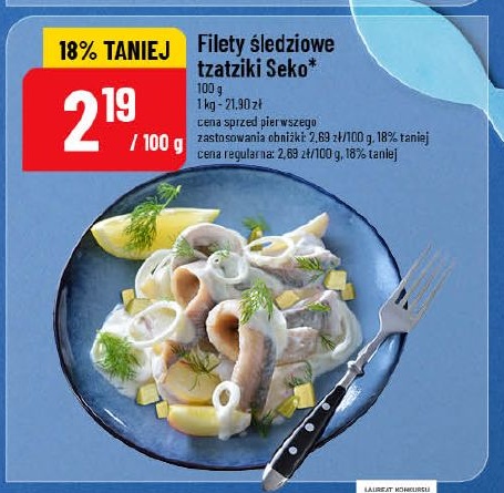 Filety sledziowe tzatziki Seko w ofercie sklepu POLOmarket
