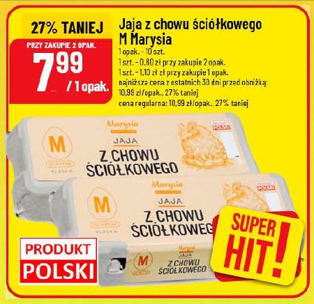 Jaja z chowu ściółkowego M Marysia w ofercie sklepu POLOmarket