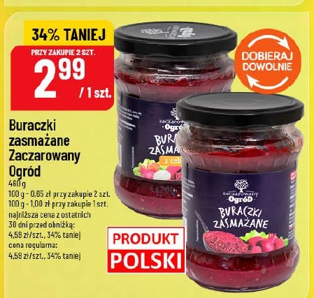 Buraczki zasmażane Zaczarowany Ogród w ofercie sklepu POLOmarket