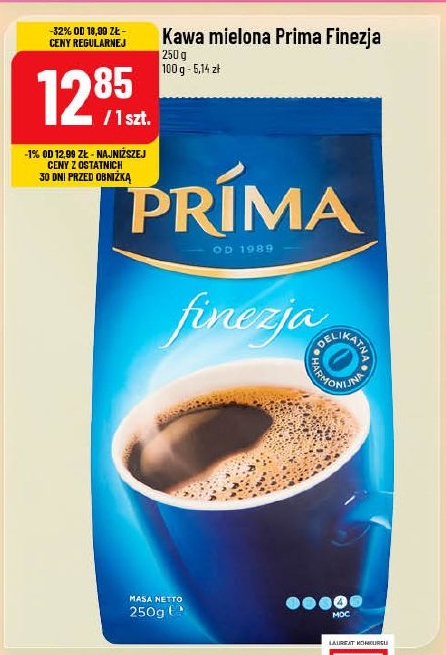 Kawa mielona Prima Finezja w ofercie sklepu POLOmarket