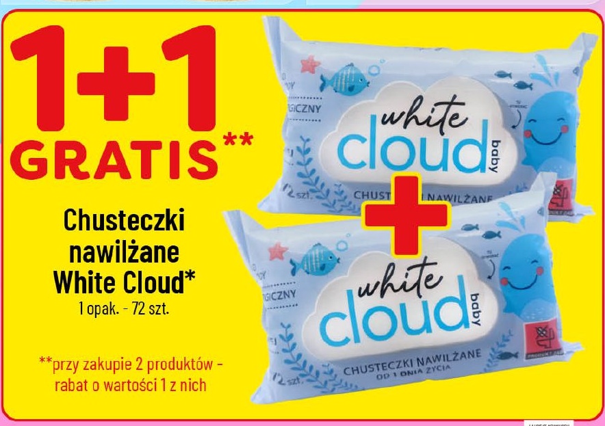 Chusteczki nawilżane White Cloud w ofercie sklepu POLOmarket