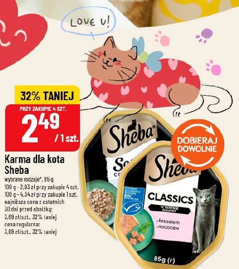 Karma dla kota Sheba w ofercie sklepu POLOmarket