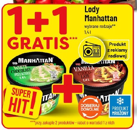 Lody Manhattan w ofercie sklepu POLOmarket