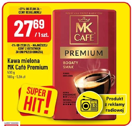 Kawa mielona Mk Cafe Premium w ofercie sklepu POLOmarket