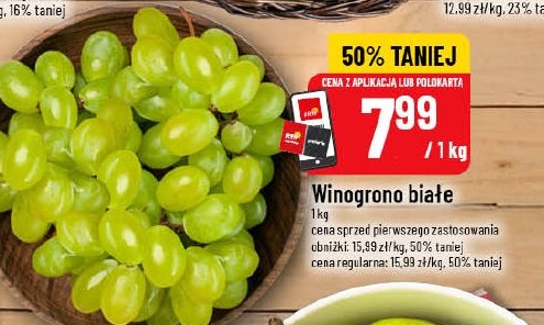 Winogrono białe w ofercie sklepu POLOmarket