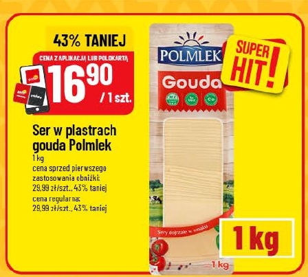 Ser w plastrach Gouda w ofercie sklepu POLOmarket
