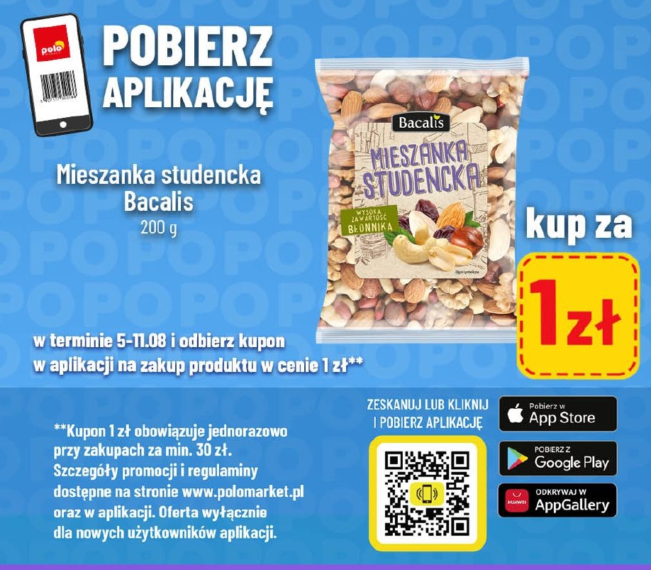 Mieszanka studencka Bacalis w ofercie sklepu POLOmarket