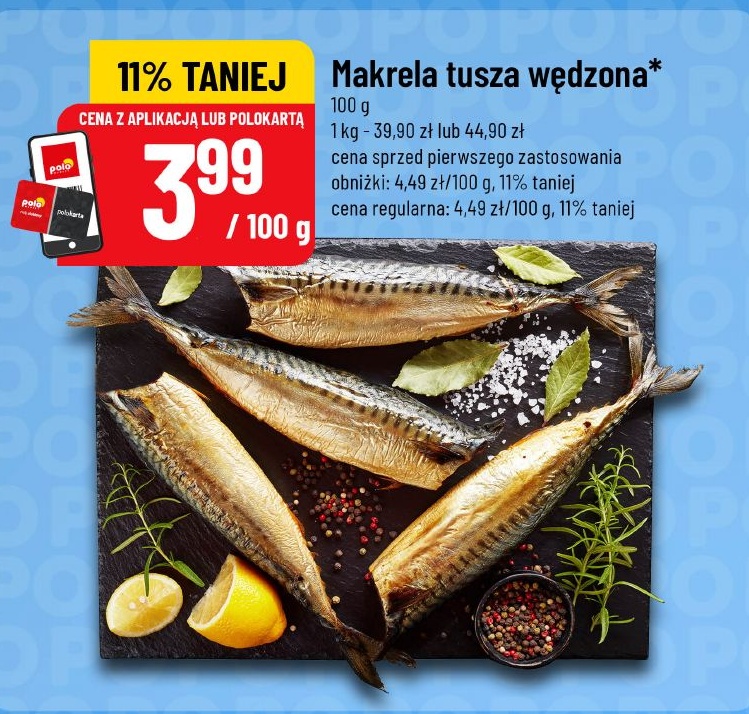 Makrela tusza wędzona w ofercie sklepu POLOmarket