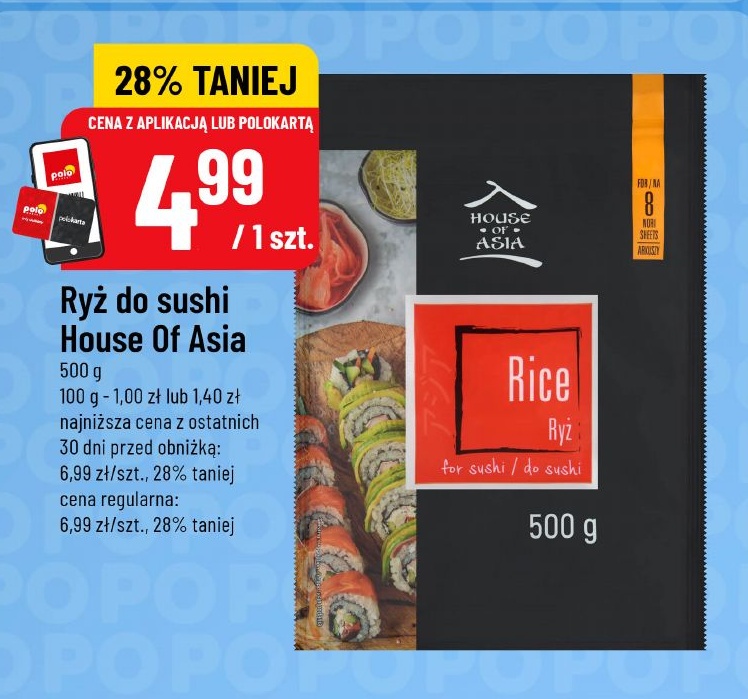 Ryż do sushi House of Asia w ofercie sklepu POLOmarket