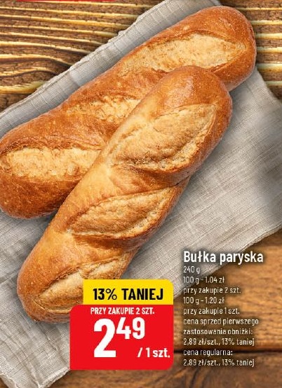 Bułka paryska w ofercie sklepu POLOmarket