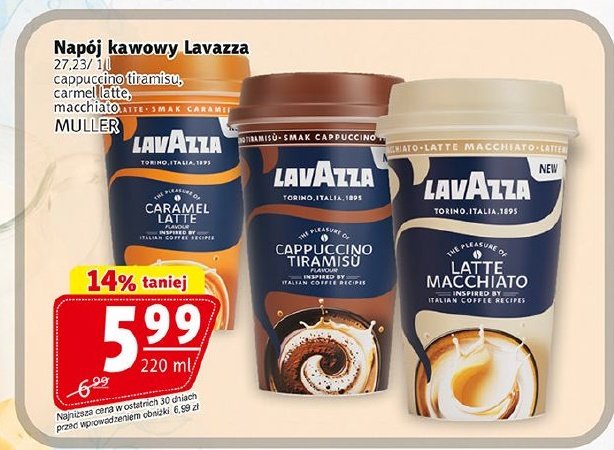 Napój kawowy Lavazza w ofercie sklepu Prim Market