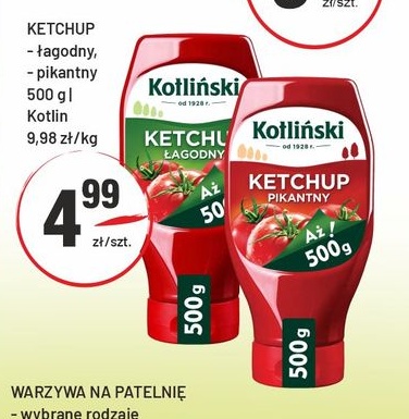 Ketchup w ofercie sklepu Sedal