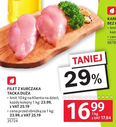 Filet z kurczaka w ofercie sklepu SELGROS