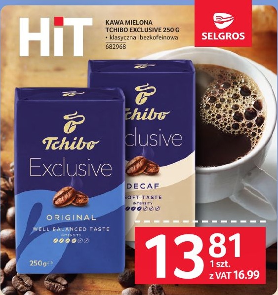 Kawa mielona Exclusive Tchibo w ofercie sklepu SELGROS