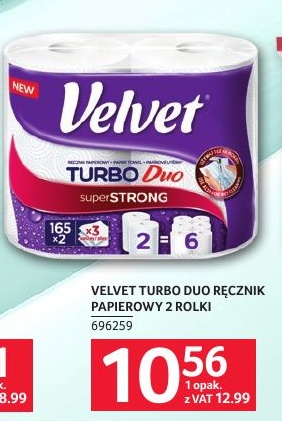 Ręcznik papierowy Velvet Turbo Duo w ofercie sklepu SELGROS