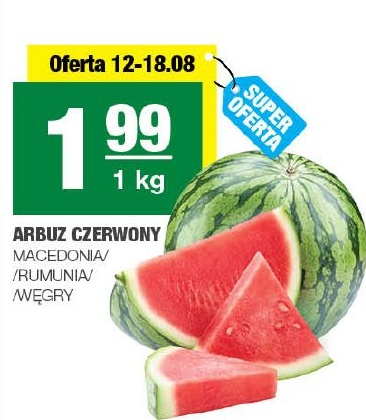 Arbuz czerwony w ofercie sklepu SPAR