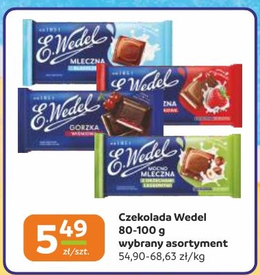 Czekolada Wedel w ofercie sklepu Społem Częstochowa
