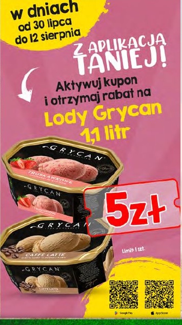 Lody w ofercie sklepu Społem Kielce