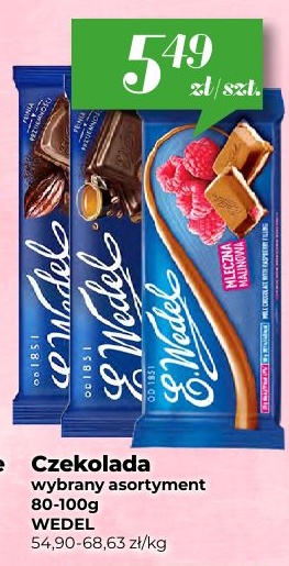 Czekolada Wedel w ofercie sklepu Społem Kielce