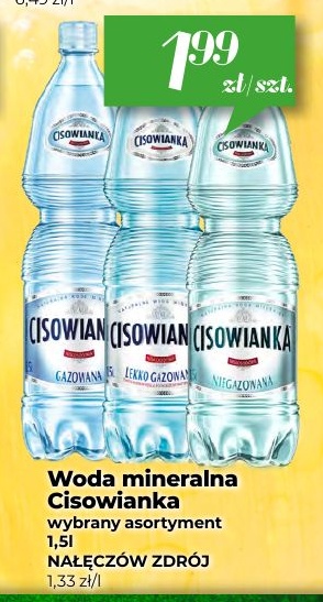 Woda mineralna Cisowianka w ofercie sklepu Społem Kielce