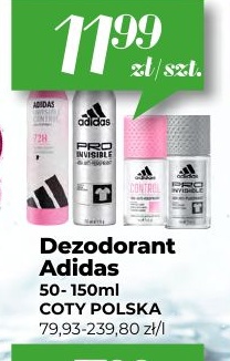 dezodorant adidas w ofercie sklepu Społem Kielce