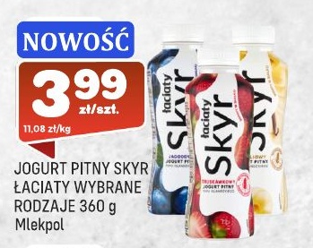 Jogurt pitny Łaciaty Skyr w ofercie sklepu Społem Praga
