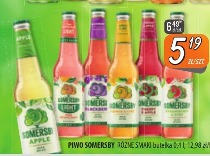 Piwo Somersby w ofercie sklepu Społem Szczecin