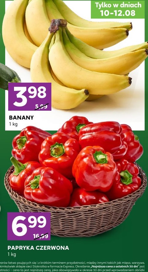 banany w ofercie sklepu Stokrotka Express