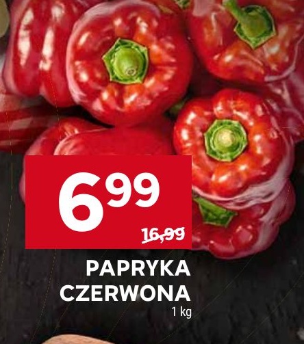 Papryka czerwona w ofercie sklepu Stokrotka Market