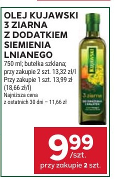 OLEJ KUJAWSKI 3 ZIARNA Z DODATKIEM SIEMIENIA LNIANEGO w ofercie sklepu Stokrotka Market