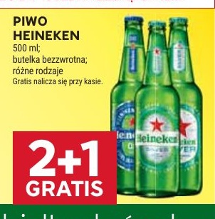 Piwo Heineken w ofercie sklepu Stokrotka Market