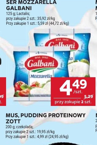 Ser Mozzarella Galbani w ofercie sklepu Stokrotka Market