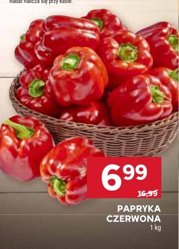 Papryka czerwona w ofercie sklepu Stokrotka Market