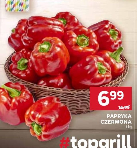 Papryka czerwona w ofercie sklepu Stokrotka Supermarket