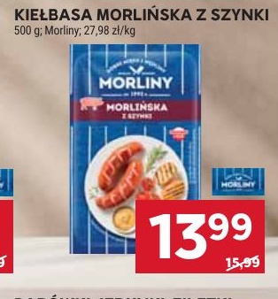 Kiełbasa Morlińska z szynki Morliny w ofercie sklepu Stokrotka Supermarket