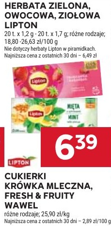 herbata Lipton w ofercie sklepu Stokrotka Supermarket