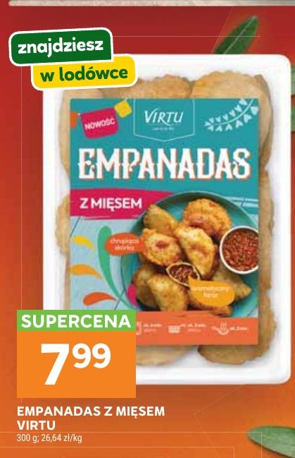 Empanadas z mięsem Virtu w ofercie sklepu Stokrotka Supermarket