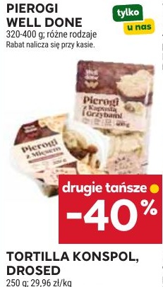 Pierogi Well Done w ofercie sklepu Stokrotka Supermarket