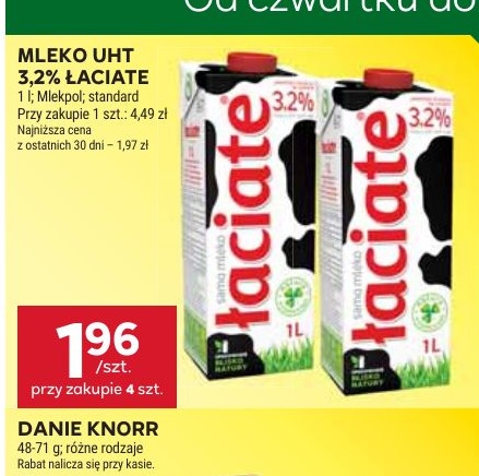 Mleko 3,2% w ofercie sklepu Stokrotka Supermarket