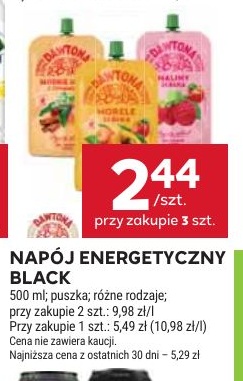 Napój energetyczny Black w ofercie sklepu Stokrotka Supermarket