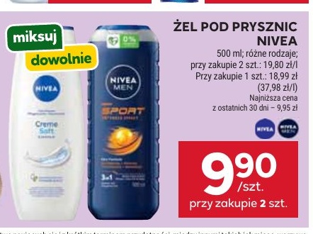 Żel pod prysznic NIVEA w ofercie sklepu Stokrotka Supermarket